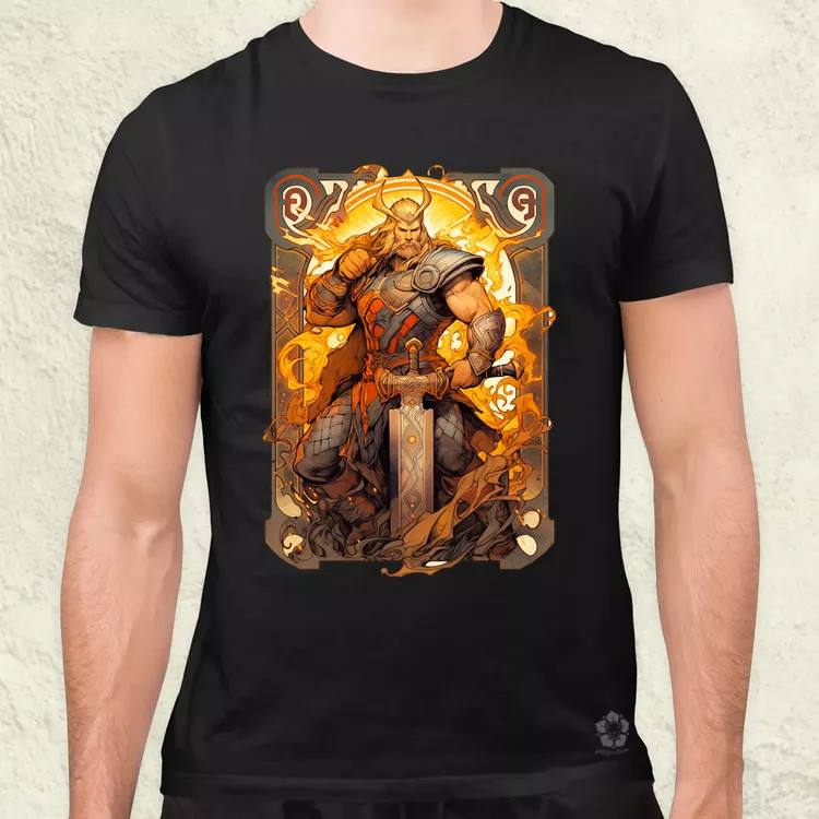 Kártya fantázia Thor v2 férfi póló
