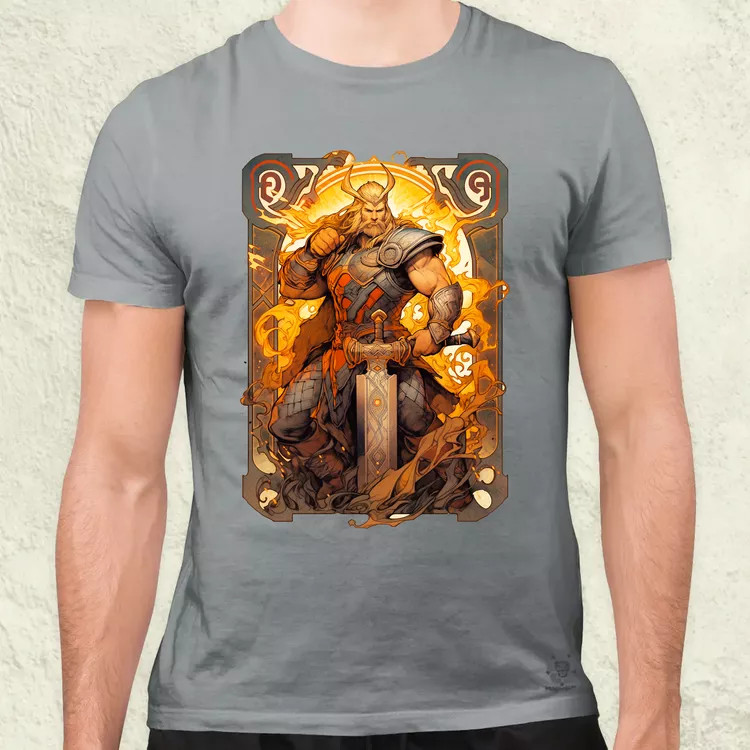 Kártya fantázia Thor v2 férfi póló