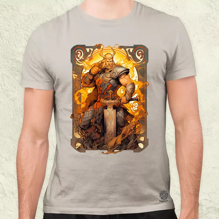 Kártya fantázia Thor v2 férfi póló