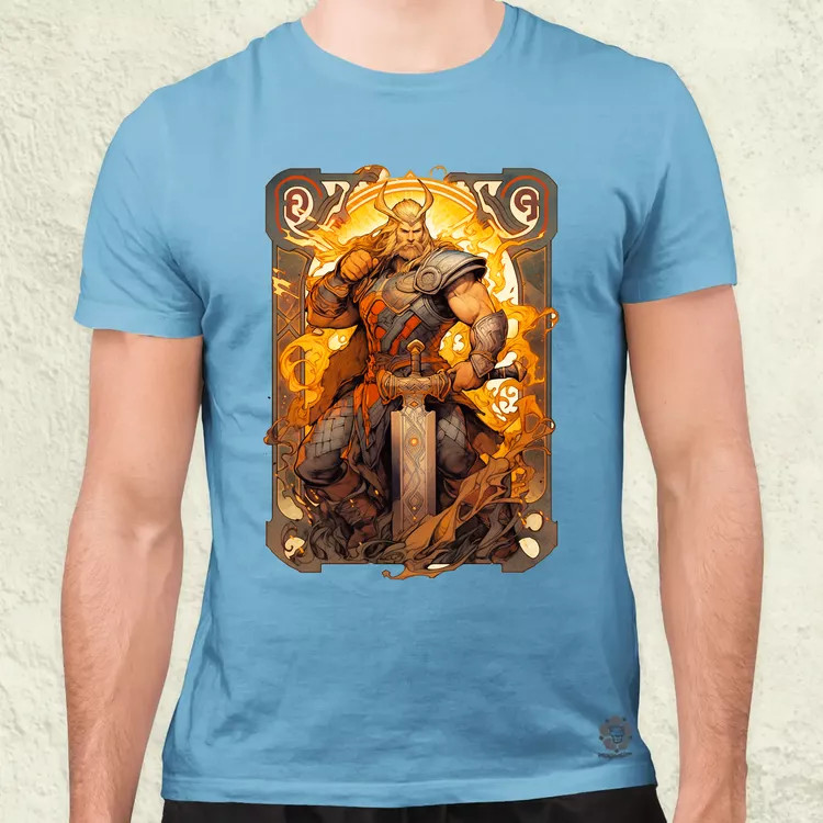 Kártya fantázia Thor v2 férfi póló