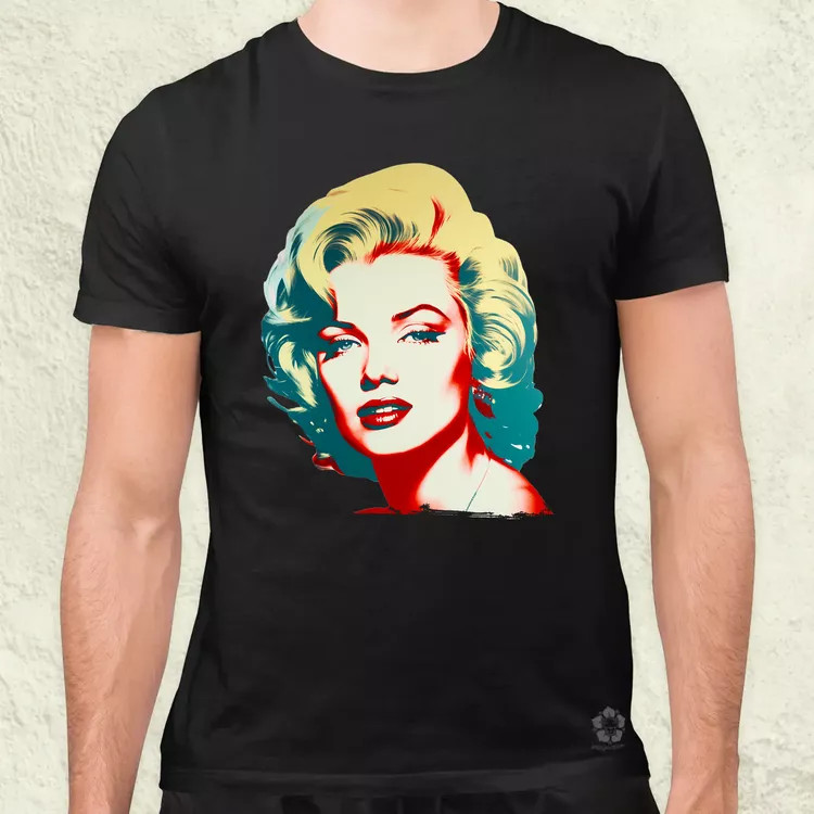 Marilyn Monroe portré v2 férfi póló