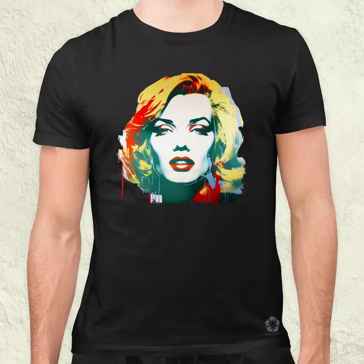 Marilyn Monroe portré v4 férfi póló