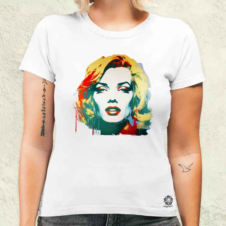 Marilyn Monroe portré v4 női póló