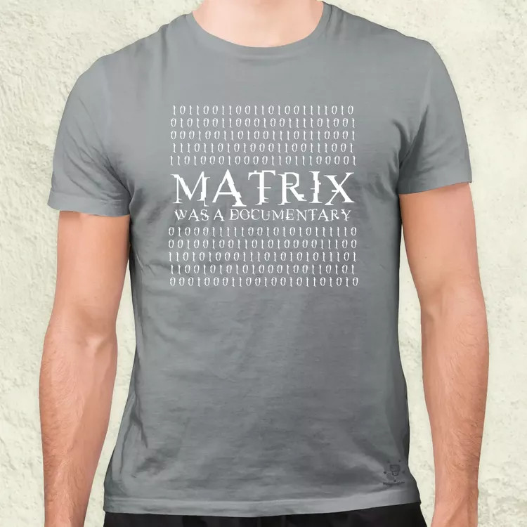 Matrix was a documentary fehér férfi póló