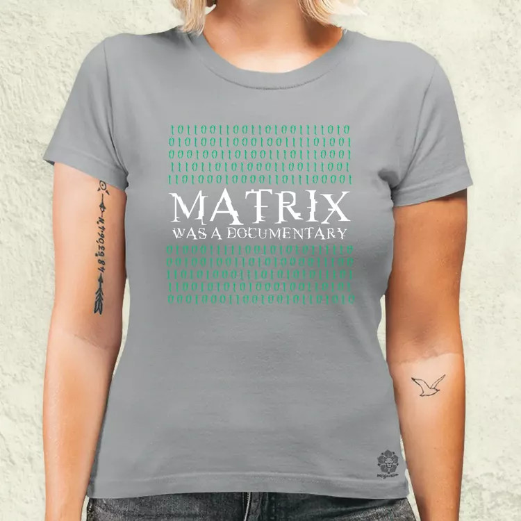 Matrix was a documentary zöld női póló
