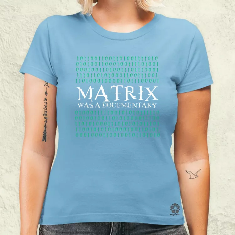 Matrix was a documentary zöld női póló