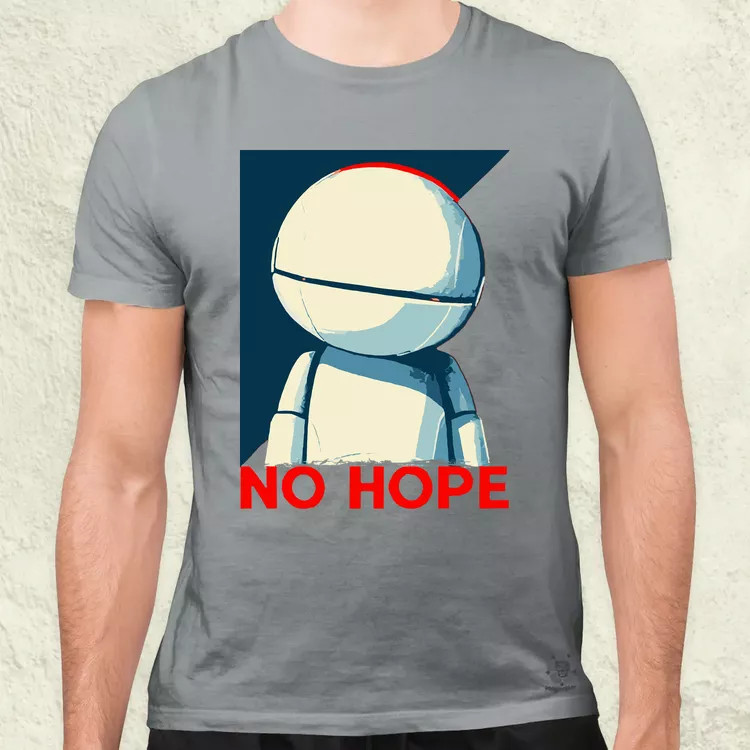 No hope férfi póló