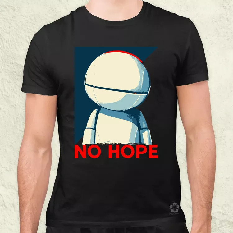 No hope férfi póló
