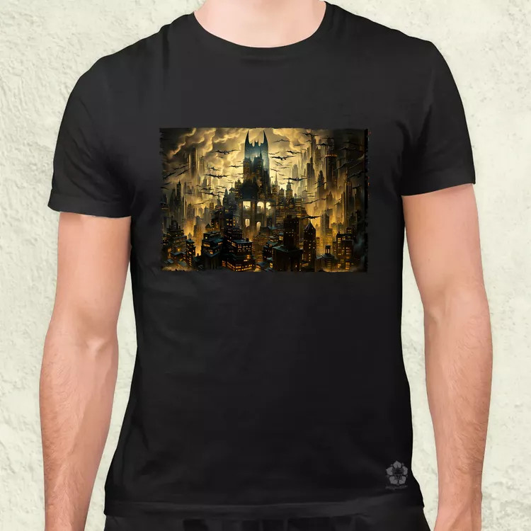Pareidolia Batman denevérbarlang fantázia férfi póló
