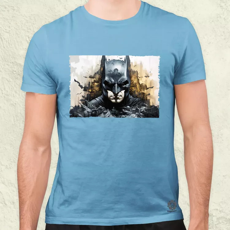 Pareidolia Batman város fantázia v6 férfi póló