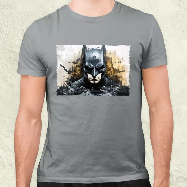 Pareidolia Batman város fantázia v6 férfi póló