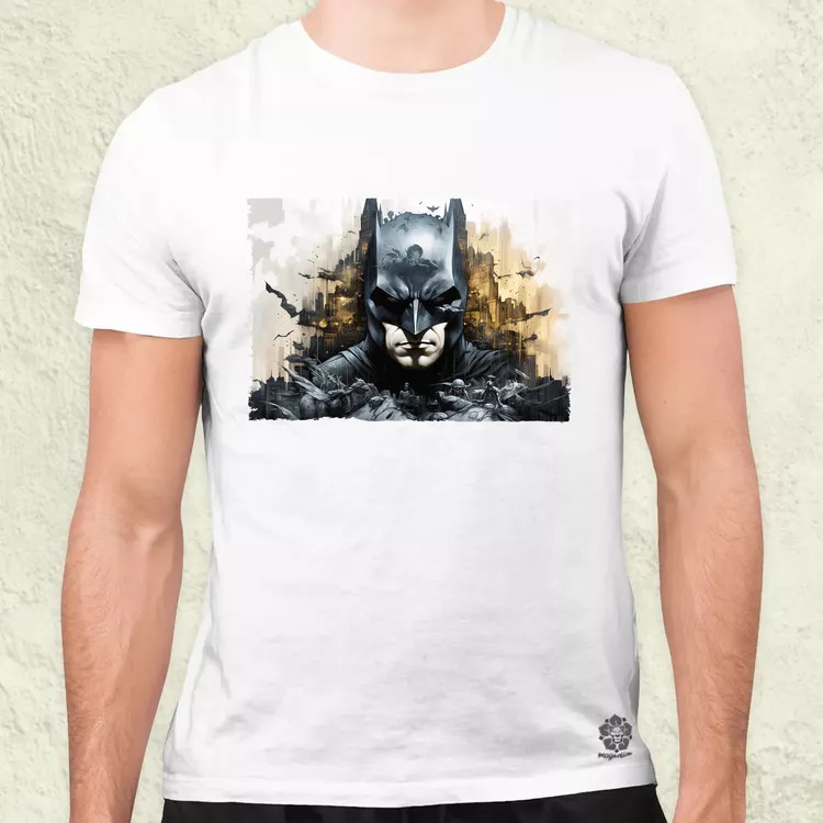 Pareidolia Batman város fantázia v6 férfi póló