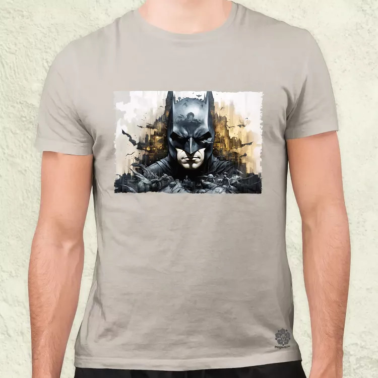 Pareidolia Batman város fantázia v6 férfi póló