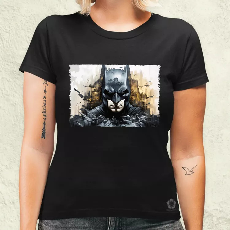 Pareidolia Batman város fantázia v6 női póló