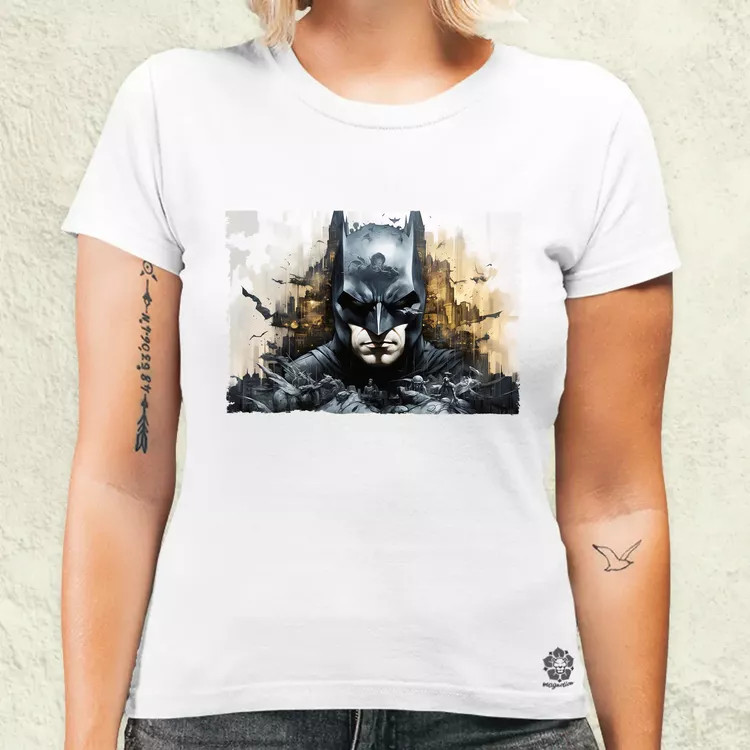 Pareidolia Batman város fantázia v6 női póló