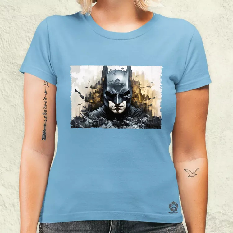 Pareidolia Batman város fantázia v6 női póló
