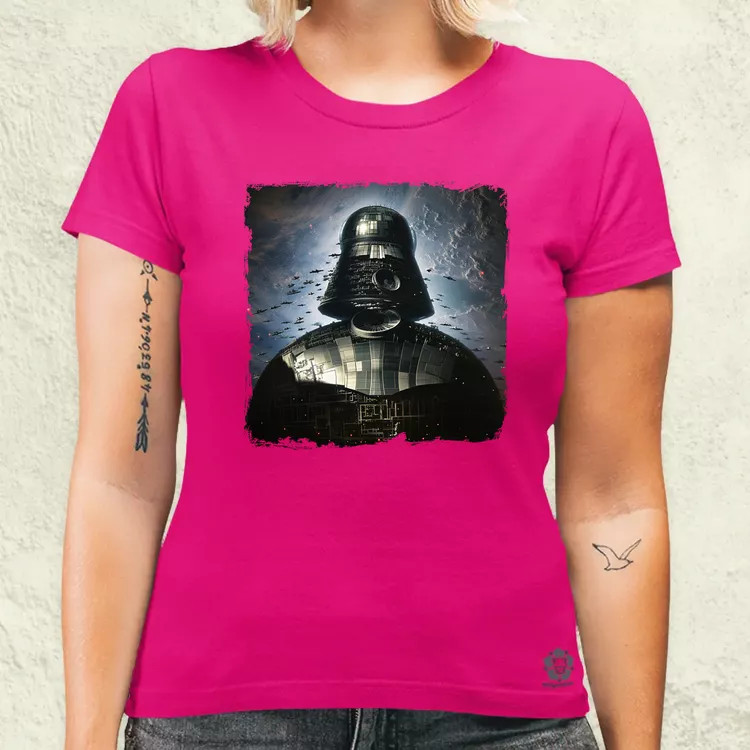 Pareidolia Darth Vader Halálcsillag fantázia v1 női póló