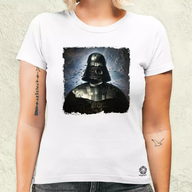 Pareidolia Darth Vader Halálcsillag fantázia v1 női póló