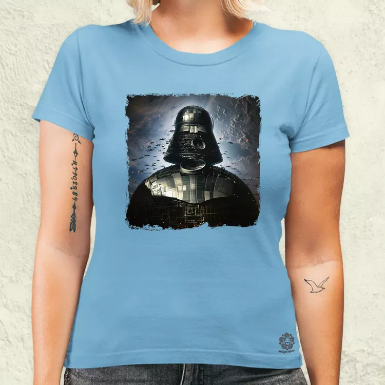 Pareidolia Darth Vader Halálcsillag fantázia v1 női póló