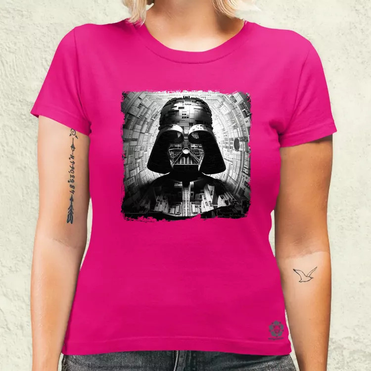Pareidolia Darth Vader Halálcsillag fantázia v10 női póló