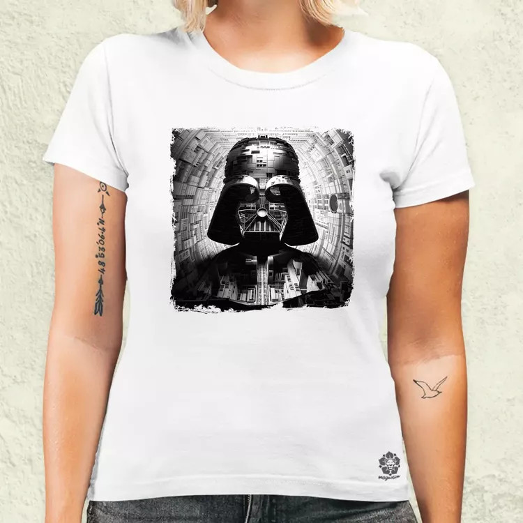 Pareidolia Darth Vader Halálcsillag fantázia v10 női póló
