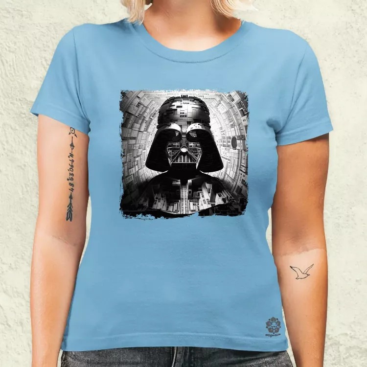 Pareidolia Darth Vader Halálcsillag fantázia v10 női póló