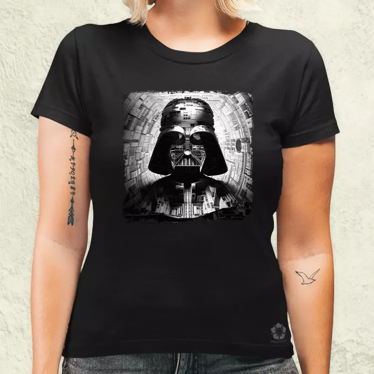 Pareidolia Darth Vader Halálcsillag fantázia v10 női póló