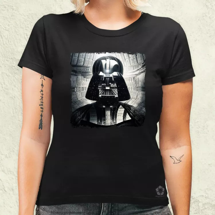Pareidolia Darth Vader Halálcsillag fantázia v11 női póló