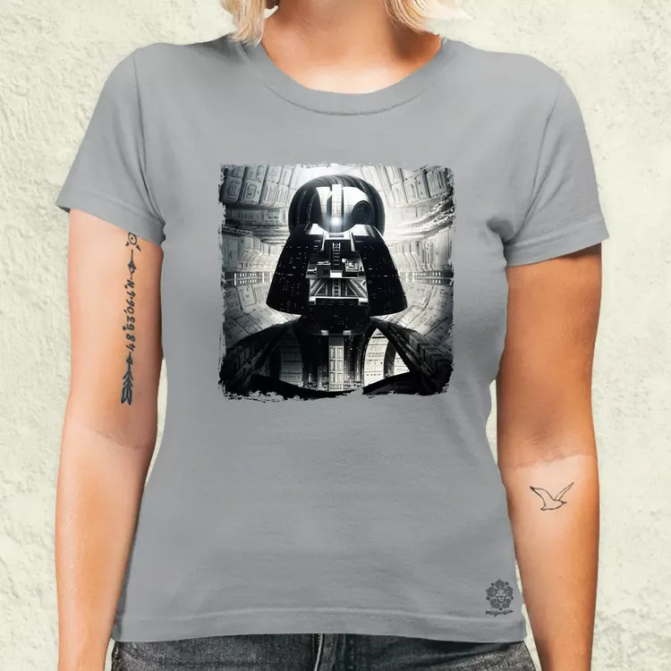 Pareidolia Darth Vader Halálcsillag fantázia v11 női póló