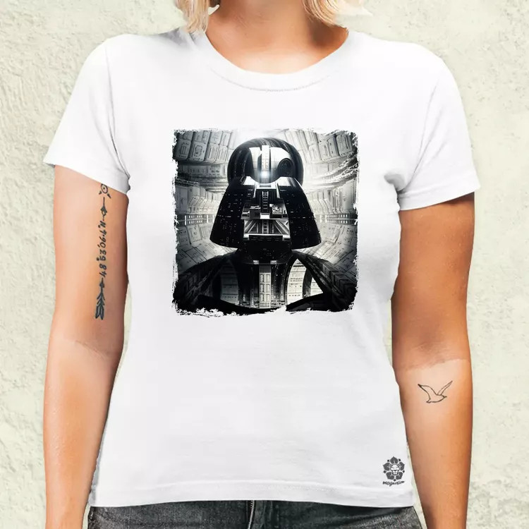 Pareidolia Darth Vader Halálcsillag fantázia v11 női póló