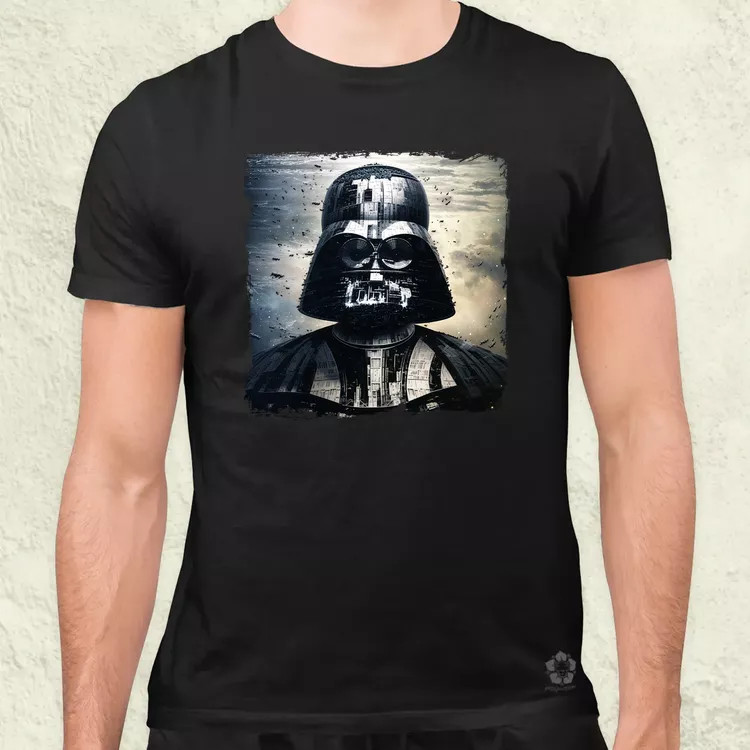 Pareidolia Darth Vader Halálcsillag fantázia v2 férfi póló