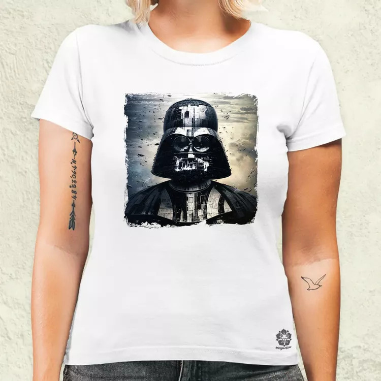 Pareidolia Darth Vader Halálcsillag fantázia v2 női póló