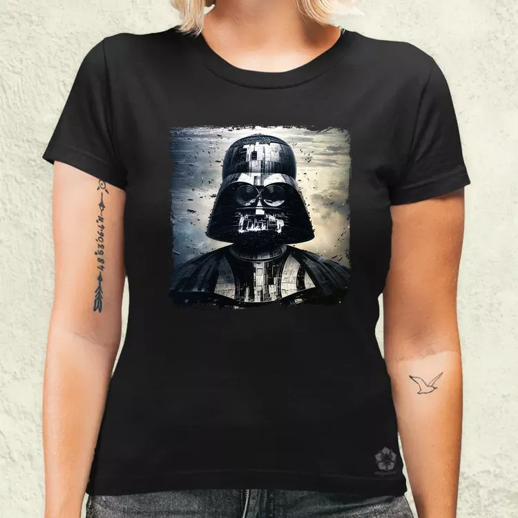 Pareidolia Darth Vader Halálcsillag fantázia v2 női póló