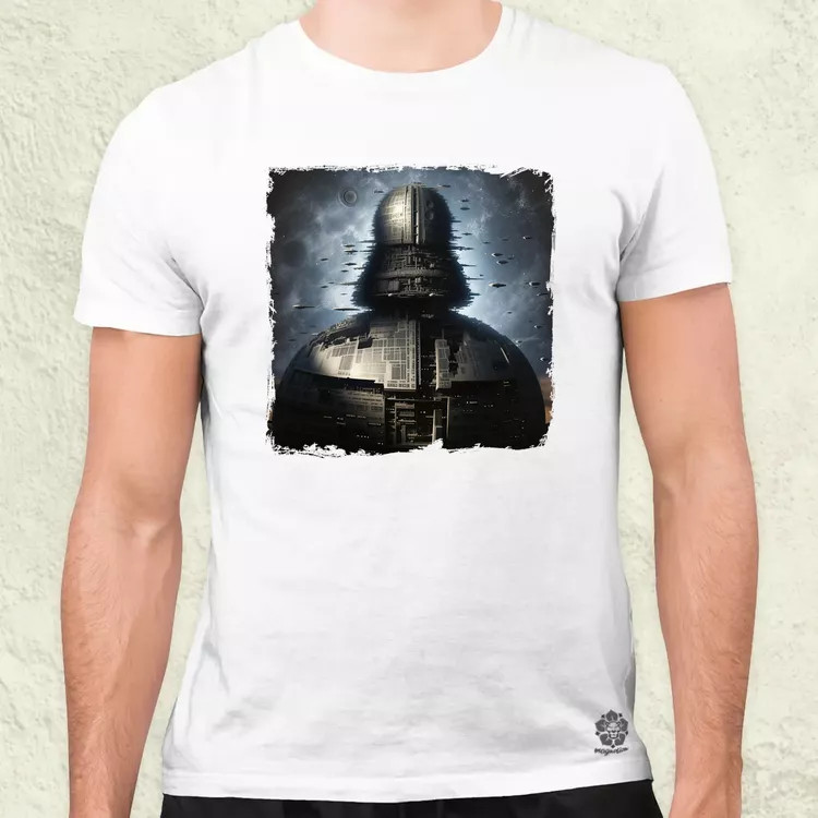 Pareidolia Darth Vader Halálcsillag fantázia v3 férfi póló