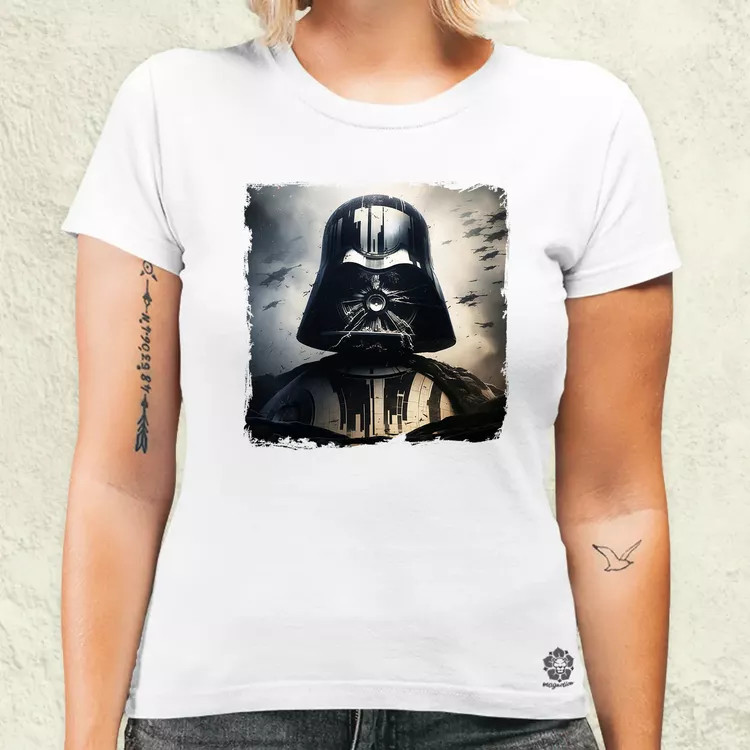 Pareidolia Darth Vader Halálcsillag fantázia v4 női póló