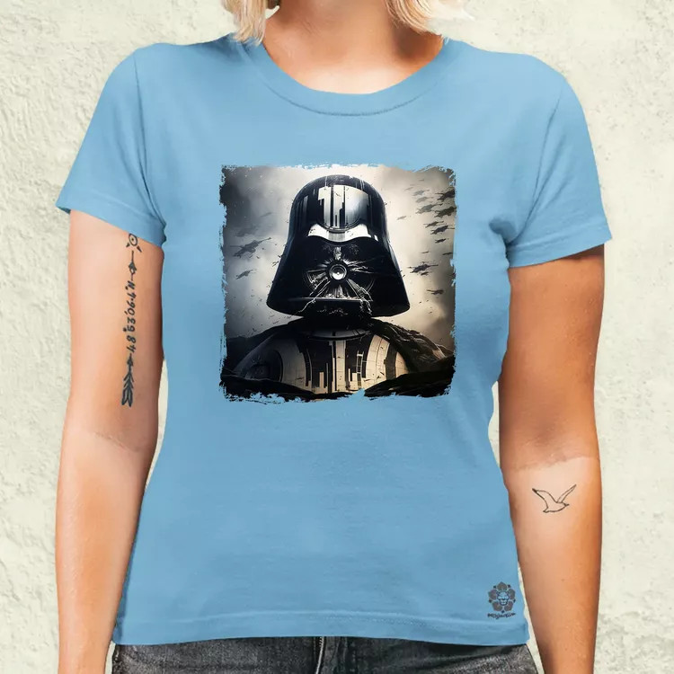 Pareidolia Darth Vader Halálcsillag fantázia v4 női póló