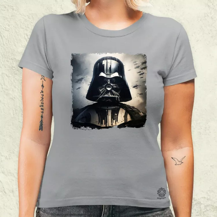 Pareidolia Darth Vader Halálcsillag fantázia v4 női póló