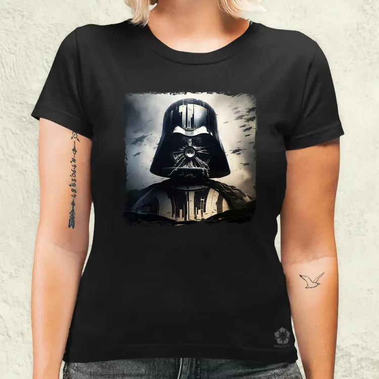 Pareidolia Darth Vader Halálcsillag fantázia v4 női póló