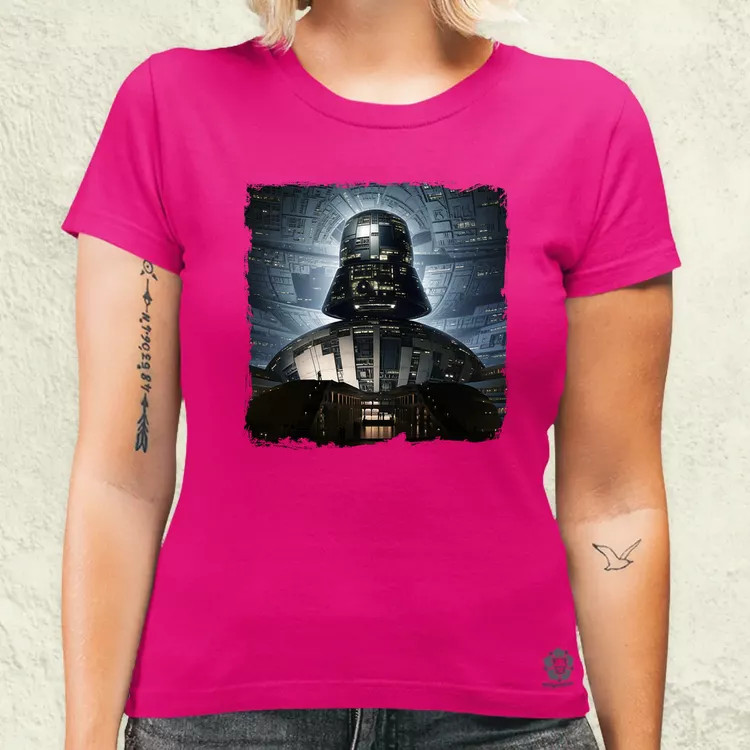 Pareidolia Darth Vader Halálcsillag fantázia v5 női póló