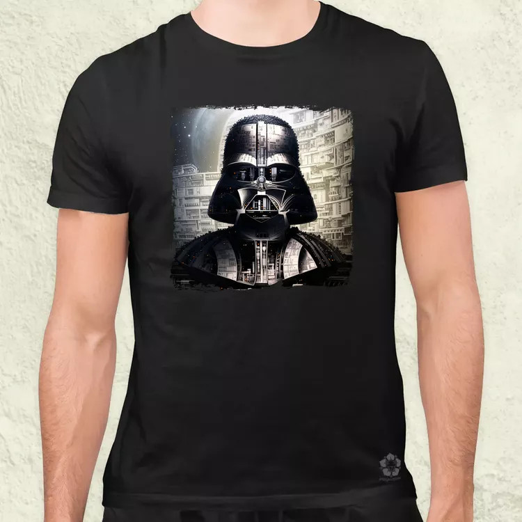 Pareidolia Darth Vader Halálcsillag fantázia v6 férfi póló