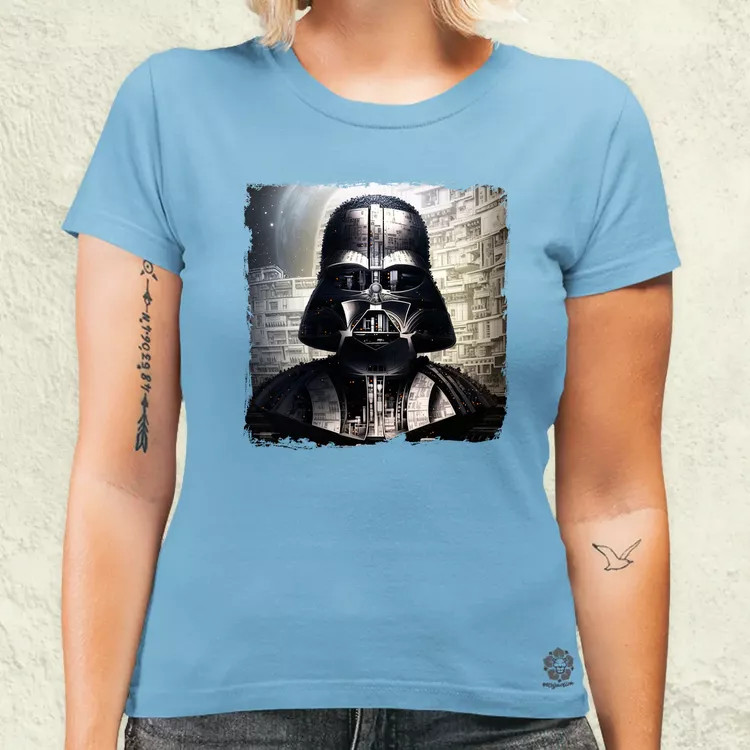 Pareidolia Darth Vader Halálcsillag fantázia v6 női póló
