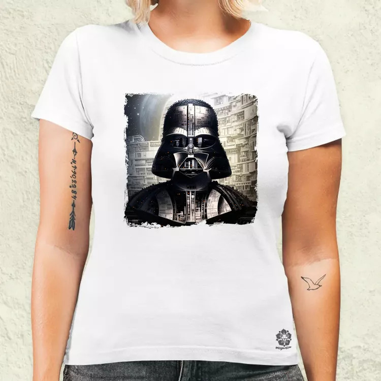 Pareidolia Darth Vader Halálcsillag fantázia v6 női póló