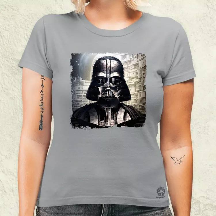 Pareidolia Darth Vader Halálcsillag fantázia v6 női póló