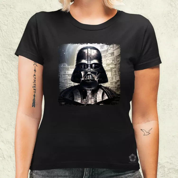 Pareidolia Darth Vader Halálcsillag fantázia v6 női póló