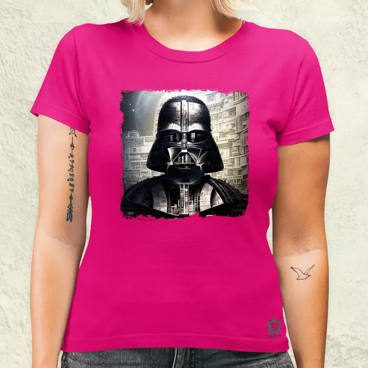 Pareidolia Darth Vader Halálcsillag fantázia v6 női póló