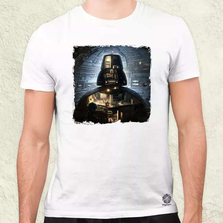 Pareidolia Darth Vader Halálcsillag fantázia v7 férfi póló