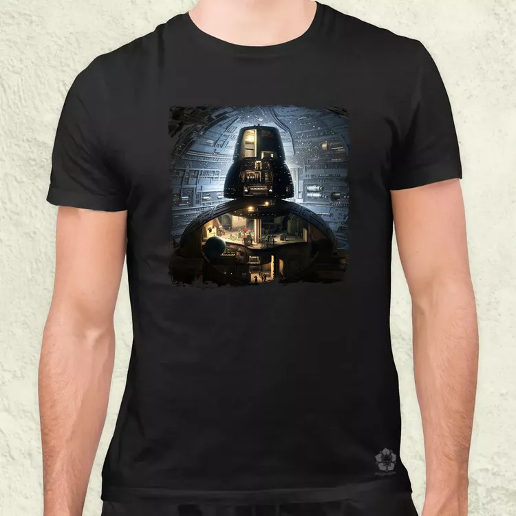 Pareidolia Darth Vader Halálcsillag fantázia v7 férfi póló