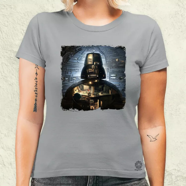 Pareidolia Darth Vader Halálcsillag fantázia v7 női póló