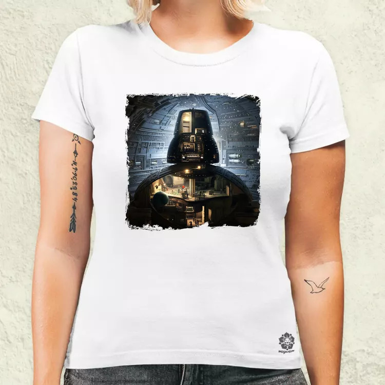 Pareidolia Darth Vader Halálcsillag fantázia v7 női póló