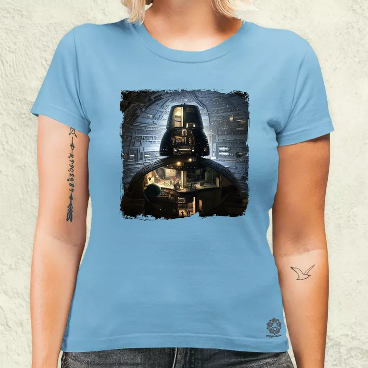 Pareidolia Darth Vader Halálcsillag fantázia v7 női póló